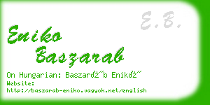 eniko baszarab business card